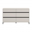 ΣΥΡΤΑΡΙΕΡΑ MARRON 157 6F CASHMERE/ΜΑΥΡΟ ΜΑΤΤ ΧΡΩΜΑ 157x40x90εκ