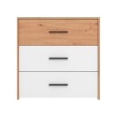 ΣΥΡΤΑΡΙΕΡΑ VARADERO 3F ARTISAN OAK-ΛΕΥΚΟ 80,5x33x80,5εκ fld