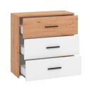 ΣΥΡΤΑΡΙΕΡΑ VARADERO 3F ARTISAN OAK-ΛΕΥΚΟ 80,5x33x80,5εκ fld