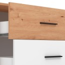 ΣΥΡΤΑΡΙΕΡΑ VARADERO 3F ARTISAN OAK-ΛΕΥΚΟ 80,5x33x80,5εκ fld