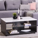 ΤΡΑΠΕΖΑΚΙ ΣΑΛΟΝΙΟΥ BERT BLACK GREY WOOD-ΛΑΚΚΑ 101x60x45εκ