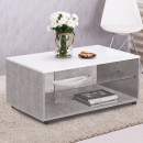 ΤΡΑΠΕΖΑΚΙ ΣΑΛΟΝΙΟΥ BERT ΓΚΡΙ CONCRETE-ΛΕΥΚΗ ΛΑΚΑ 101x60x45εκ