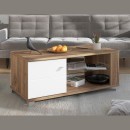 ΤΡΑΠΕΖΑΚΙ ΣΑΛΟΝΙΟΥ BURGUNDY ΛΕΥΚΟ-FLAGSTAFF OAK-ΛΕΥΚΟ HIGH GLOSS FOIL 118x60x48,5εκ s.p.k