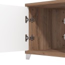 ΤΡΑΠΕΖΑΚΙ ΣΑΛΟΝΙΟΥ BURGUNDY ΛΕΥΚΟ-FLAGSTAFF OAK-ΛΕΥΚΟ HIGH GLOSS FOIL 118x60x48,5εκ s.p.k
