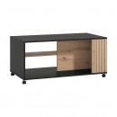 ΤΡΑΠΕΖΑΚΙ ΣΑΛΟΝΙΟΥ CORREZE ΜΑΥΡΟ OAK-ARTISAN OAK 101x55x47εκ