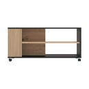 ΤΡΑΠΕΖΑΚΙ ΣΑΛΟΝΙΟΥ CORREZE ΜΑΥΡΟ OAK-ARTISAN OAK 101x55x47εκ