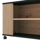 ΤΡΑΠΕΖΑΚΙ ΣΑΛΟΝΙΟΥ CORREZE ΜΑΥΡΟ OAK-ARTISAN OAK 101x55x47εκ