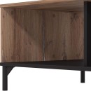 ΤΡΑΠΕΖΑΚΙ ΣΑΛΟΝΙΟΥ CORSICA FLAGSTAFF OAK-ΜΑΥΡΟ 120x60x45εκ
