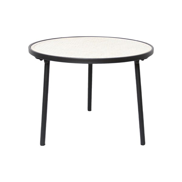 ΜΕΤΑΛΛΙΚΟ ΤΡΑΠΕΖΑΚΙ ΣΑΛΟΝΙΟΥ Fylliana 55x55x41.5εκ