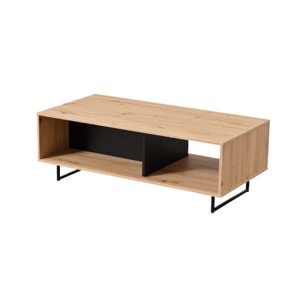 ΤΡΑΠΕΖΑΚΙ ΣΑΛΟΝΙΟΥ SARDINIA ARTISAN OAK / ΜΑΥΡΟ 120.5x60.5x42.5εκ srd