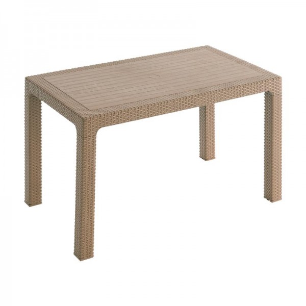 ΤΡΑΠΕΖΙ ΕΞΟΧΗΣ Fylliana Baltic ΜΠΕΖ ΧΡΩΜΑ 120x70x75εκ