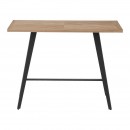 ΤΡΑΠΕΖΙ ΜΠΑΡ Fylliana 1564 SONOMA MDF ΜΕ ΜΑΥΡΑ ΠΟΔΙΑ 140x70x105εκ