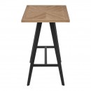 ΤΡΑΠΕΖΙ ΜΠΑΡ Fylliana 1564 SONOMA MDF ΜΕ ΜΑΥΡΑ ΠΟΔΙΑ 140x70x105εκ