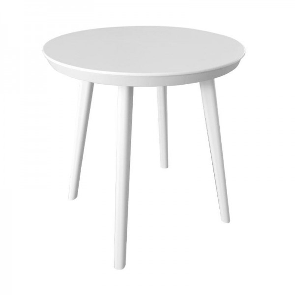 ΣΤΡΟΓΓΥΛΟ ΤΡΑΠΕΖΑΚΙ ΚΗΠΟΥ ΜΕ ABS ΕΠΙΦΑΝΕΙΑ FYLLIANA FL8871 ΛΕΥΚΟ ΧΡΩΜΑ 50x52εκ