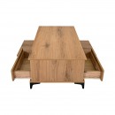 ΤΡΑΠΕΖΙ ΣΑΛΟΝΙΟΥ Fylliana Alicante NATURAL CANELLA OAK ΧΡΩΜΑ 100x64x45εκ