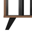 ΤΡΑΠΕΖΙ ΣΑΛΟΝΙΟΥ Fylliana Miami TOBACCO ΜΕ BLACK MARBLE ΧΡΩΜΑ 100x64x45εκ