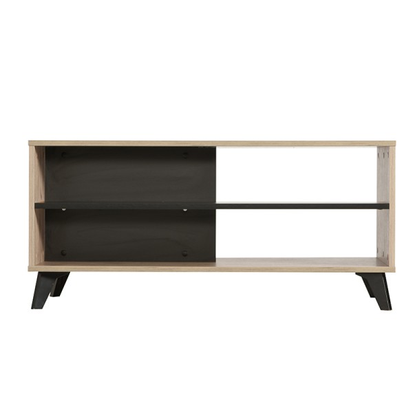 ΤΡΑΠΕΖΙ ΣΑΛΟΝΙΟΥ UMBRIA KS GREY OAK-ΜΑΥΡΟ 101x50x47εκ m.b.r