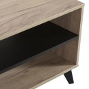 ΤΡΑΠΕΖΙ ΣΑΛΟΝΙΟΥ UMBRIA KS GREY OAK-ΜΑΥΡΟ 101x50x47εκ m.b.r