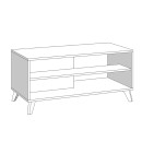 ΤΡΑΠΕΖΙ ΣΑΛΟΝΙΟΥ UMBRIA KS GREY OAK-ΜΑΥΡΟ 101x50x47εκ m.b.r