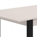 ΤΡΑΠΕΖΙ ΤΡΑΠΕΖΑΡΙΑΣ ΑΝΟΙΓΟΜΕΝΟ SAVOIA CASHMERE-ΜΑΥΡΟ ΜΑΤ 160x80x77εκ d.f.l
