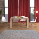 ΤΡΑΠΕΖΙ ΤΡΑΠΕΖΑΡΙΑΣ DOMUS 135 SONOMA OAK-ΛΕΥΚΟ 135x81x75εκ