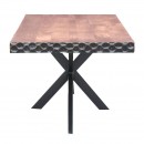 ΤΡΑΠΕΖΙ ΤΡΑΠΕΖΑΡΙΑΣ Fylliana Amrita ΚΑΦΕ ΧΡΩΜΑ 160x90x75εκ