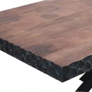ΤΡΑΠΕΖΙ ΤΡΑΠΕΖΑΡΙΑΣ Fylliana Amrita ΚΑΦΕ ΧΡΩΜΑ 180x90x75εκ