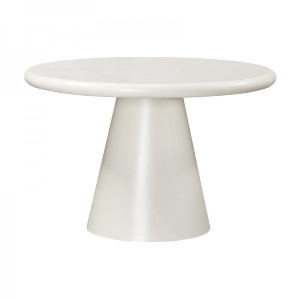 ΤΡΑΠΕΖΙ ΤΡΑΠΕΖΑΡΙΑΣ Fylliana Concretto ΣΤΡΟΓΓΥΛΟ ΛΕΥΚΟ ΜΕ ΥΦΗ ΤΣΙΜΕΝΤΟΥ ΧΡΩΜΑ 120x76 εκ