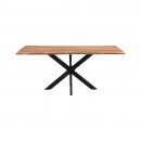 ΤΡΑΠΕΖΙ ΤΡΑΠΕΖΑΡΙΑΣ Fylliana Delhi ΦΥΣΙΚΟ ΧΡΩΜΑ 160x90x76εκ