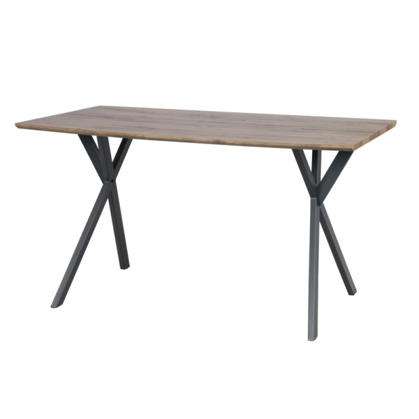 ΤΡΑΠΕΖΙ ΤΡΑΠΕΖΑΡΙΑΣ Fylliana T-1095 MDF ΜΕ ΕΠΕΝΔΥΣΗ PAPER WOOD 160x90x76εκ