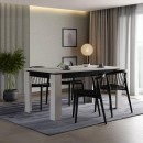 ΤΡΑΠΕΖΙ ΤΡΑΠΕΖΑΡΙΑΣ MARRON CASHMERE-ΜΑΥΡΟ 160x90x77εκ