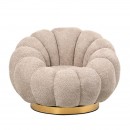 ΠΕΡΙΣΤΡΕΦΟΜΕΝΗ ΥΦΑΣΜΑΤΙΝΗ ΠΟΛΥΘΡΟΝΑ Fylliana Delori ΜΠΕΖ ΥΦΑΣΜΑ 98x97x69εκ