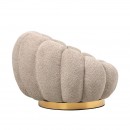 ΠΕΡΙΣΤΡΕΦΟΜΕΝΗ ΥΦΑΣΜΑΤΙΝΗ ΠΟΛΥΘΡΟΝΑ Fylliana Delori ΜΠΕΖ ΥΦΑΣΜΑ 98x97x69εκ